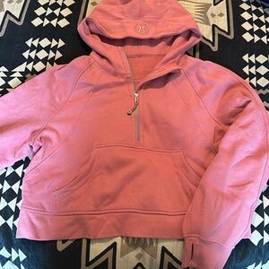 Lululemon cropped quarter zip hoodie
